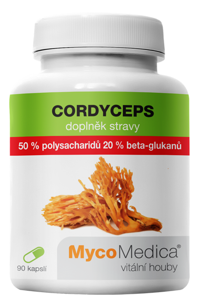 MycoMedica Cordyceps 50 % vysoká koncentrace 90 cps.