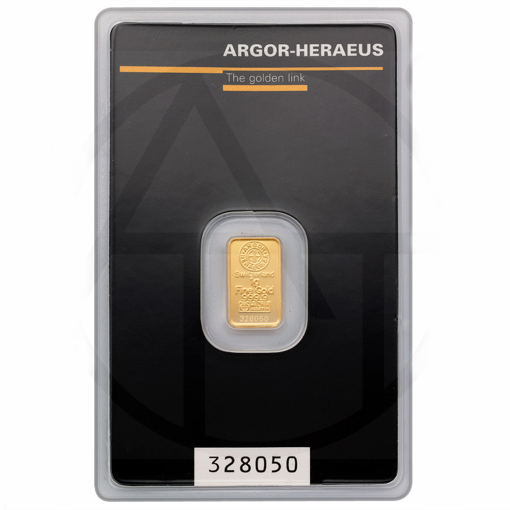 Zlatý slitek Argor Heraeus – 10g
